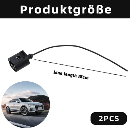 2 Stück 1J0973081 1-Poliger Öldrucksensor Stecker Reparatursatz,Kompatibel mit Audi Porsche Volkswagen 98-2016 Ersetzen Sie
