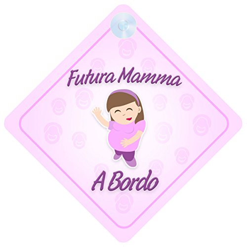 Futura Mamma a Bordo adesivo bimbo / bambina /