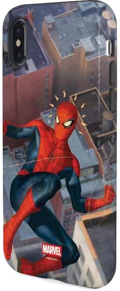 Skinit Pro Phone Case Compatible with iPhone X - Officially Licensed Marvel Spiderman Spidey Sense Design