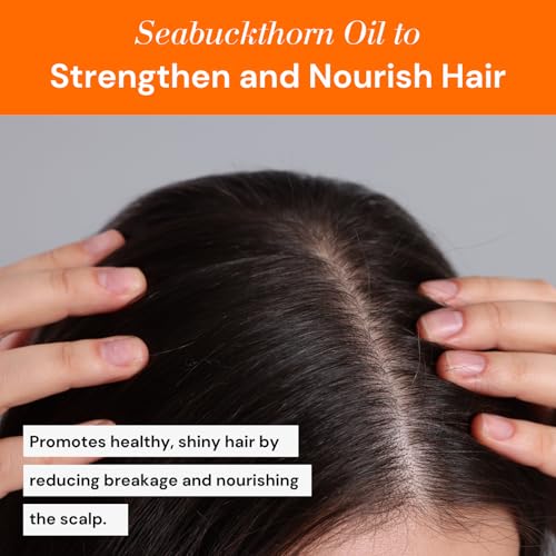 Image of Seabuckthorn Oil 30ml | Pure Cold-Pressed Seabuckthorn Oil for Glowing Skin, Anti-Ageing, Acne Care, Moisturising, Vitamin Rich Face & Hair Nourishment, Natural Repair