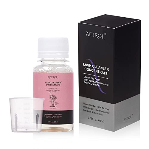 ACTROL Rose Lash Shampoo Concentrate 60ml Makes 12 Foam Bottles