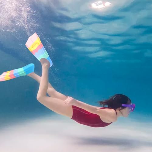Gugmoy Swimming Training Fins,Kids Swim Fins,Comfortable Swimming Flippers Suitable for Children,Beginners,Girls,Boys,Adults (2C-Blue, XXS) by Gugmoy - Image 8