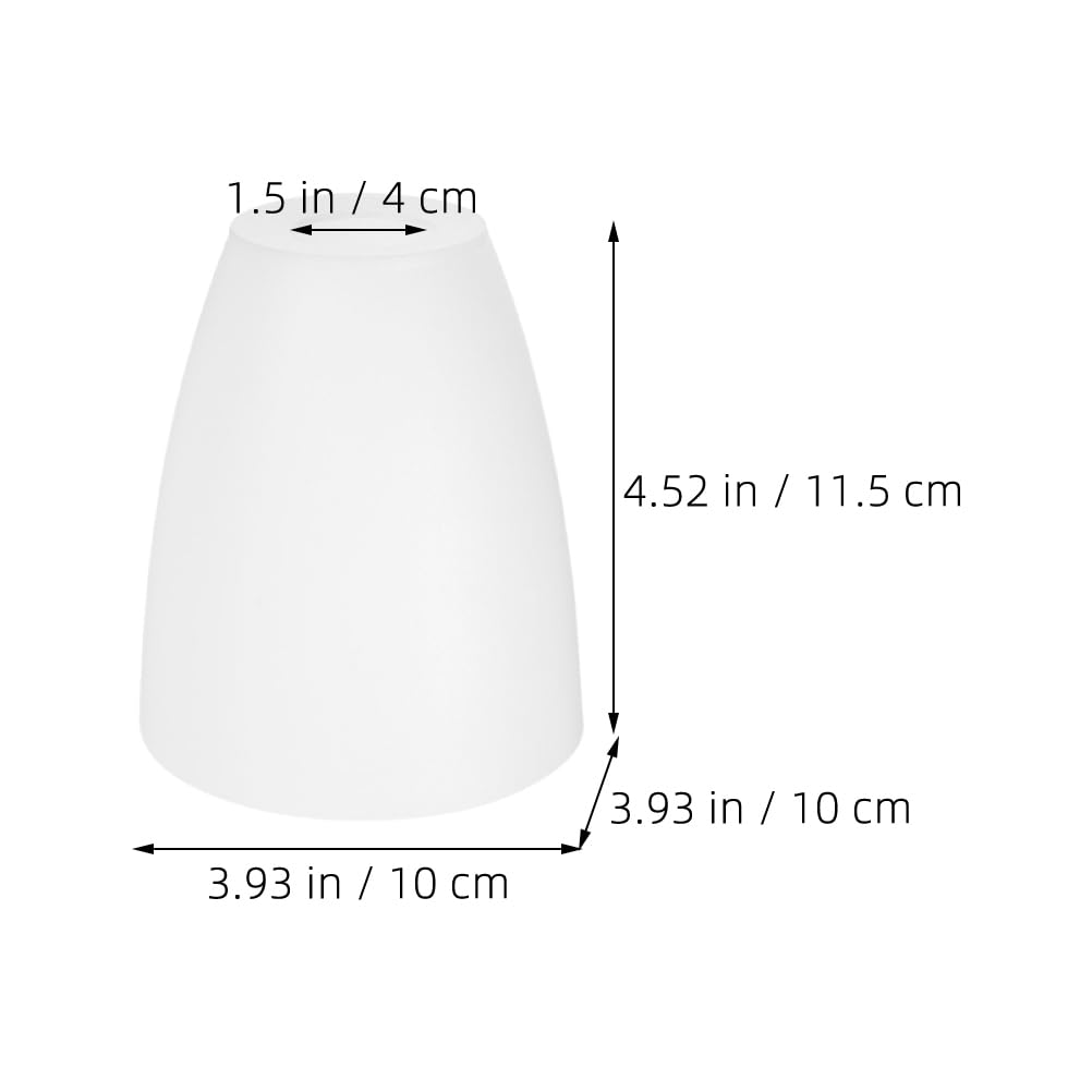 2 Paralumi In Plastica Bianca - A Ferro Di Cavallo, Per Lampade Da Comodino O Terra, Sostituzione - Foto 12