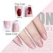 ROSALIND Base y Top Coat Semipermentes, Esmaltes Semipermanentes de Uñas en Gel...