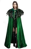 Green Cape with Feathers