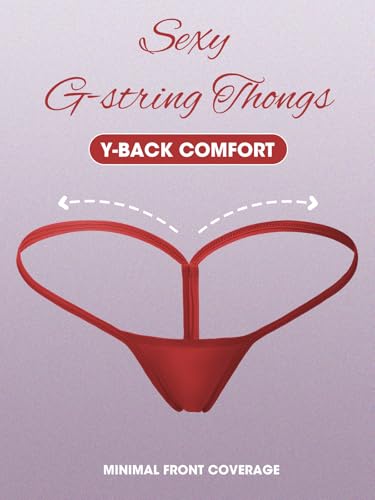 Cotton Underwear G-string Thong for Women Micro Sexy Ladies Panties Comfortable Stretch Low Rise 6 Pack3