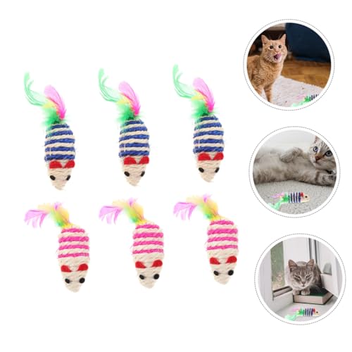 Juguetes interactivos para gatitos con sisal para masticar y catnip 4