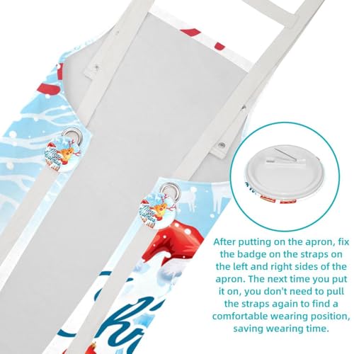 Tablier de cuisine multicolore One Size idéal comme cadeau de Noël