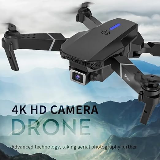 Image of dRoNe wItH hD DuAl cAmErA BrUsHlEsS MoToR, oNe cLiCk tAkEoFf /lAnDiNg FlIp rOlLiNg gEsTuRe cOnTrOl wI-Fi cAmErA ReMoTe cOnTrOl sTuNnInG PhOtOs dRoNe-1080-4K (WZ-42)