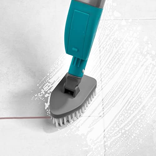 Beldray LA081292EU7 4 in 1 All-Round Floor and Tile Spray Mop, 3 Multifunctional Cleaning Pads and Grout Cleaner Included, 120 cm Handle, Blue