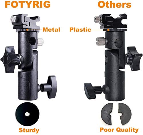 image for FOTYRIG Camera Speedlite Flash Stand Bracket Umbrella Mount Holder Sho