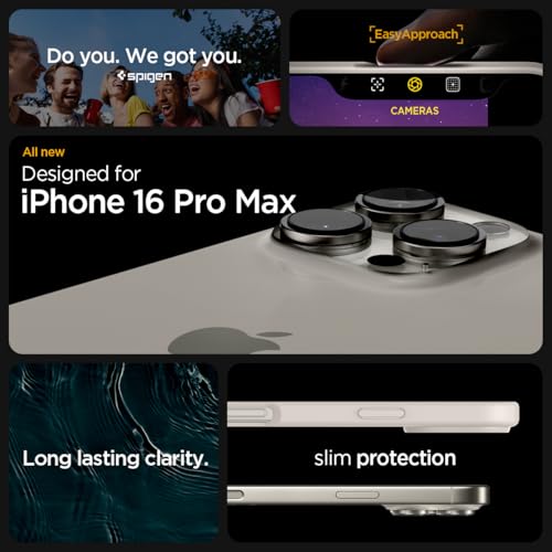 Image of Spigen for iPhone 16 Pro Max Case, Ultra Hybrid [No Magnet Ring][Anti-Yellowing] - Natural Titanium