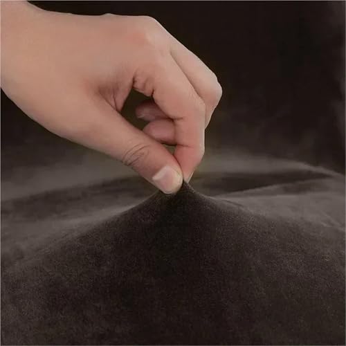 Housse de chaise élastique en velours pour masquer l'usure et protéger le grand dossier - 5