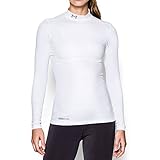 Under Armour UA ColdGear Authentic Mock MD White