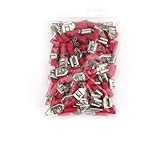 Maximaler Strom: 15A GeRRiT 100 teile/paket FDD2-250 FDD Weibliche Isolierte Elektrische Crimp Terminal for 1,5-2,5mm2 Kabel Anschlüsse Kabel Stecker (Color : Red 100pcs, Size : 1)