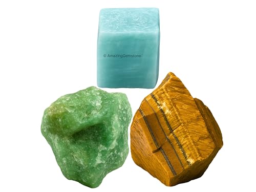 Amazing Gemstone Virgo Zodiac Healing Crystal Set, Pack of 3