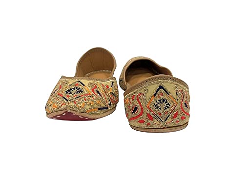 Women's Punjabi Jutti for Ethnic Shoes Soft Mojari Traditional Indian Jooti Leather Sandles Handmade Juti4