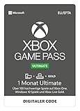 Xbox Game Pass Ultimate | 1 Monate Mitgliedschaft | Xbox One/Win 10 PC - Download Code & Xbox Live - 10 EUR Carta Regalo [Xbox Live Codice Digital]