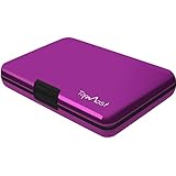 TopMost RFID-Blocking Aluminum Purple Wallet Credit Cards Holder for men & women - Slots for 12 Card