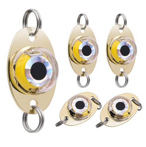 DUNKTEAM LED Underwater Fishing Lures，LED Lighted Bait Flasher，Deep Drop Fishing