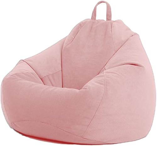 NONCHI Funda para silla puff para adultosadolescentes (sin relleno), almacenamiento de animales de peluche de pana de alta calidad, funda para sofá