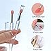 ELESDA Lip Brush, Silicone Lip Applicator Reusable 3PCS Lip Mask Applicator, Silicone Retractable Lip Gloss Balm Applicator Eyeshadow Lip Scrub Brush Applicators Disposable