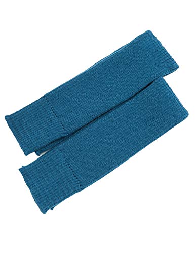 Girl's Knee High Footless Stocking Ankle Warmers One Size Peacock Blue