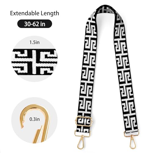 Image of Purse Straps Replacement Crossbody Straps for Purses,Wide Shoulder Strap for Bags Extender Guitar Straps for Handbags