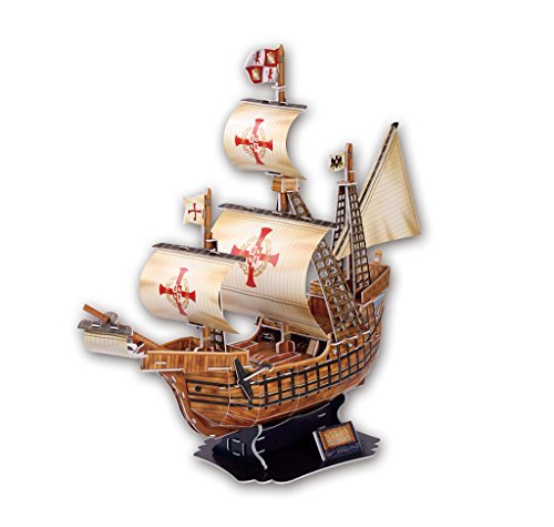 Cubicfun T4008H Santa Maria Vessel Models 3D Puzzle, 113 Pieces #TOP5