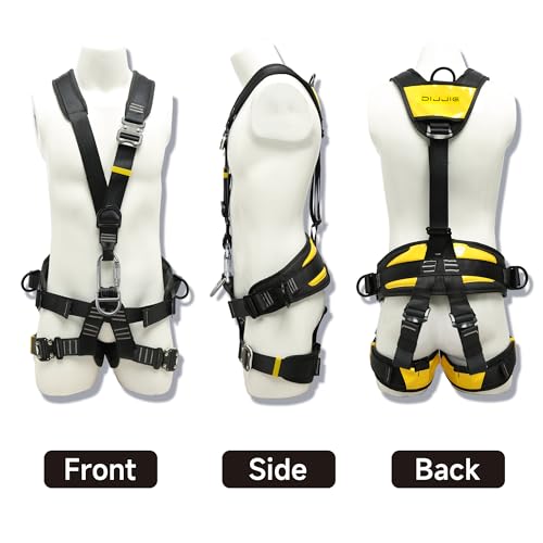 Image of DIJJIG Full Body Climbing Safety Harness for Tree Rock Climbing