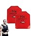 Northgym 3D Weight Plate Pairs 5.75,8.75 or 13.75 lbs - Additional Weight for Weight Vests and Plate Carrierss, Optimized Weight Distribution, Powder-Coated Steel