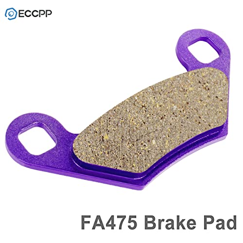 Eccpp Fa475 Brake Pads Front And Rear Carbon Fiber Replacement Brake Pads Kits Fit For 2010-2013 Polaris Sportsman 850, 2009 2010 2011 2012 2013 2014 Polaris Sportsman Xp #TOP2