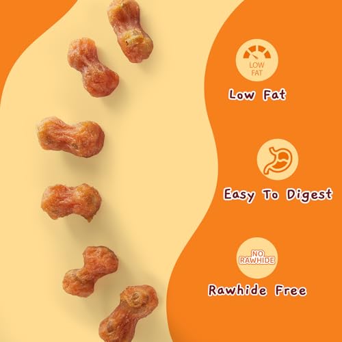 Image of Jungle Calling 2.5 inch Small Dog Treats, Chicken Wrapped Peanut Butter Bones