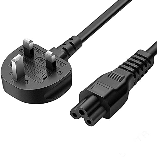 Laptop Power Cable - UK plug to C5 3 pin Laptop power lead