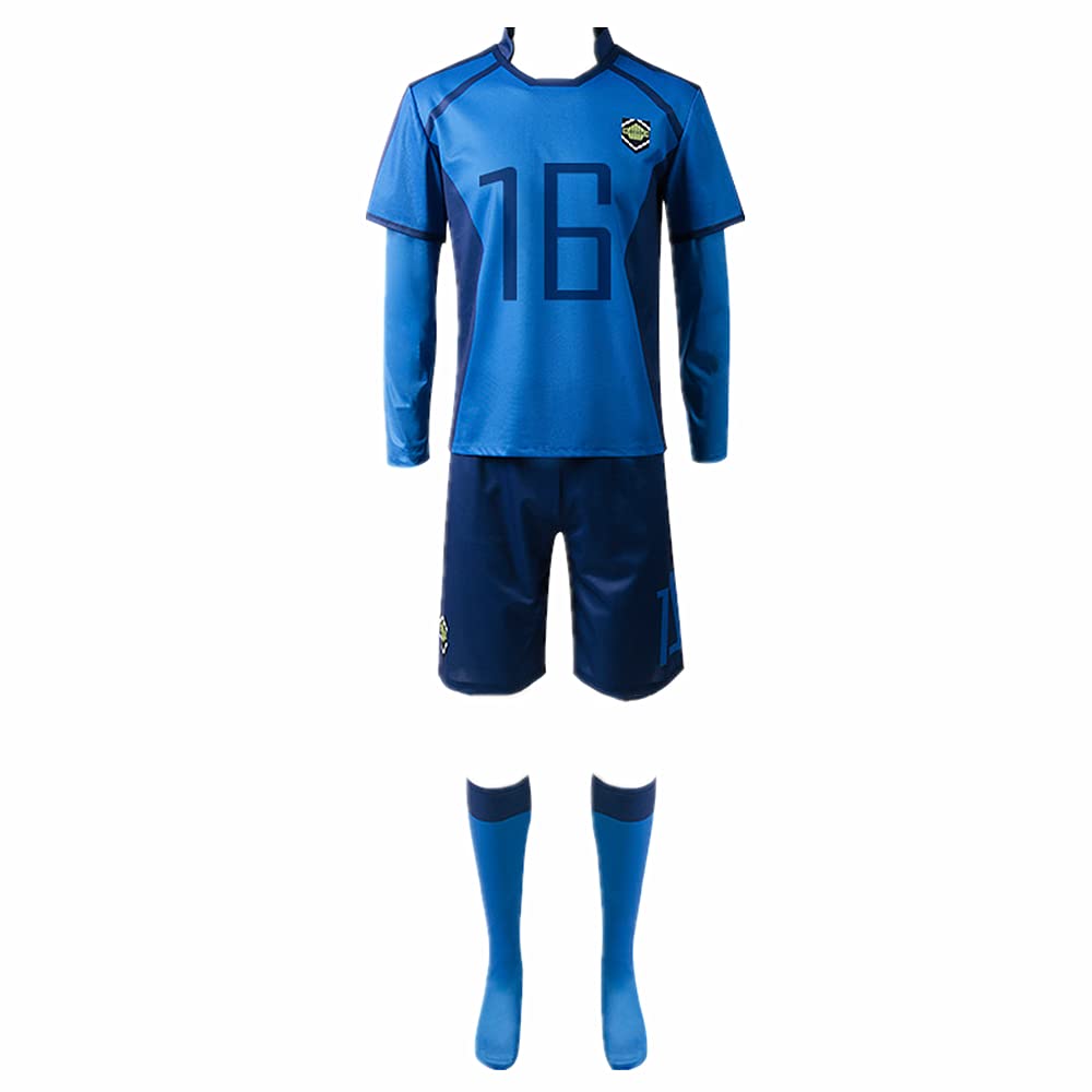 Charous Anime Manga BLUE LOCK Cosplay Hiori Yo Sportswear Anzüge,Unisex Sport Kostüm Für Festival Perform Cosplay