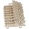 diyhub 32 Pcs Unfinished Truck Shape Cutout Wood Slices Door Hangers for DIY Crafts Art Painting Supplies #1