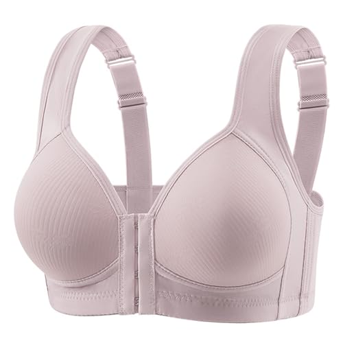 Soutien-gorge à armatures boutonné devant violet taille 12