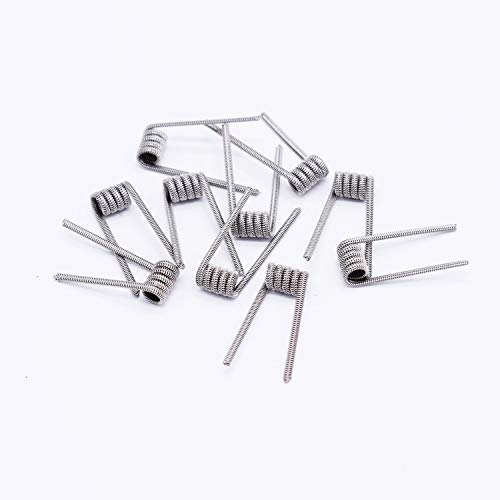 Pre Made Resistance Alien Wire Coils for Craft Hobby Use, Kanthal A1 + SS316L Conductive Wires Metal Household Wire Use - 10 Pieces