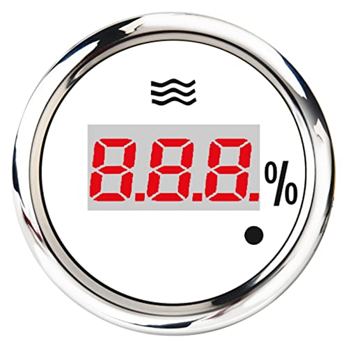 52 ミリメートルデジタル水位計 240 ? 33 オーム水タンクレベルインジケータ 0 ? 190 オームポインター水位計 9 ? 32 V カーボート ボート車トラック用(Dark Grey)