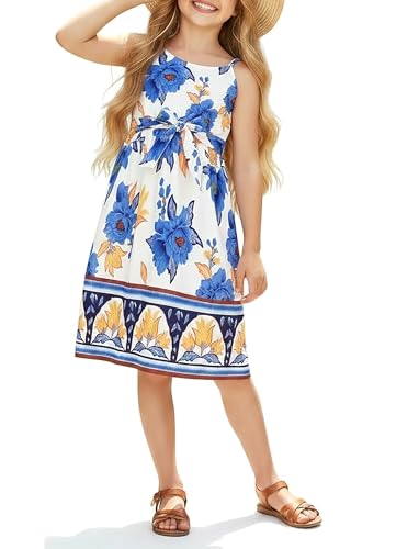 Image of PATPAT Family Matching Outfits Mommy and Me Dresses Hawaiian Tropical Vacation Beach Spaghetti Strap Dress and Shirt