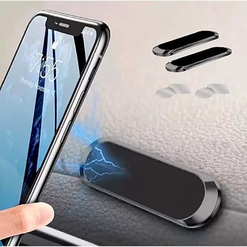 Suporte Magnético Universal para Celular: Imã Neodímio Ultra Forte, Fixação Segura, Rotação 360°, Id