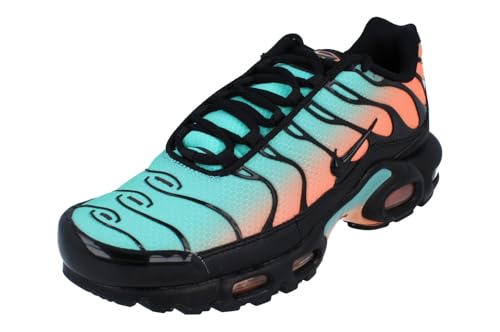 Nike Air Max Plus Chaussures pour homme (noir/vert aurore/orange pulse/noir), Noir/vert aurore/orange pulse/noir, 48.5 EU