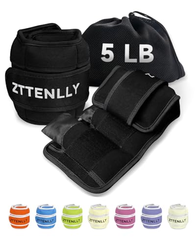 Image of Adjustable Ankle Weights for Women Men and Kids | 1 Pair 5 10 15 18 20 Lbs Leg Wrist Ankle Weight Straps for Yoga, Walking, Running, Aerobics, Gym, Dance, Pilates, Cardio