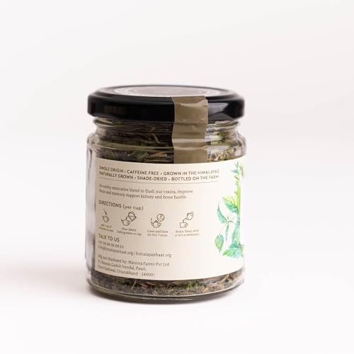Image of Himalayan Haat Stinging Nettle, Rosemary & Peppermint Infusion - Caffeine-Free Herbal Tea Blend | Detoxifies, Improves Focus & Memory | Supports Kidney & Bone Health | 30g