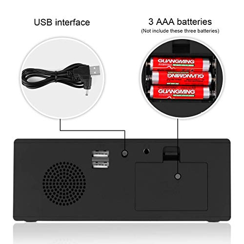 NOTENS Sveglia Digitale, Grande LED Digitale Cube