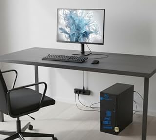 Postazione Completa, PC Fisso Desktop con Monitor 24", Intel Core i7, 16GB RAM, SSD 500GB, Windows 11 Pro, Office 2019, Tastiera Mouse e penna wifi omaggio, per casa, ufficio, lavoro