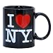 Black I Love NY ceramic Mug with I Heart NY Logo, NYC Souvenir Mugs Official