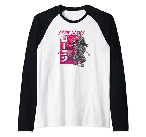 Raglan Star Wars Visions t-shirt baseball samouraï grunge pour homme et femme passionnés