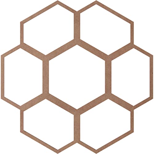 Image of Ekena Millwork 30 inchOD x 10 1 /2 inchID x 3 /8 inchT Florin Wood Fretwork Pierced Ceiling Medallion, Wood (Paint Grade)