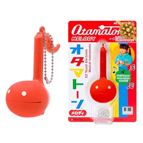 Image of Otamatone Melody Japanese Musical Electronic Instrument Toy Keychain - Red